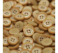 YUHGFD Boutons en Résine Mate 11 mm -, 50/100 Pièces, 4 Trous, Boutons Décoratifs à Dos Plat pour Couture, Artisanat, Projets Faits Main
