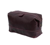 YUHIB LUXURY ON-THE-GO Trousse de toilette de voyage en cuir personnalisé pour homme | Kit Dopp fait à la main, trousse de toilette pour homme, trousse de rasage, organiseur de voyage, marron, Trousse