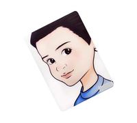 yuhlkopm Modèle de pratique de peinture de maquillage lavable et coloré, qui inspire l'imagination et l'expression de soi chez les enfants, Profil de garçon, 21x30x0.1cm