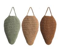 yuhlkopm nid de frelons crocheté, décoration suspendue pour nid de frelons, durable pour jardins et balcons, Style combiné