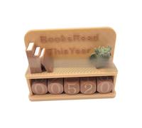 yuhlkopm Panneau de comptoir de Lecture avec Les Livres LUS l'année : Une décoration bibliothèque accueillante utilisant des Outils Suivi des Livres pour Encourager Les objectifs Lecture, Brun