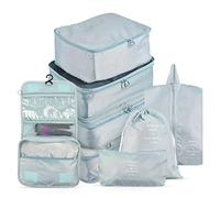 YUHOME Lot de 8 organiseurs de voyage, sacs de rangement, valises, valises, organiseurs de bagages, vêtements, chaussures