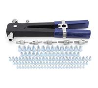 Yuhtech 110pcs Écrou Rivet Gun Pince à Riveter Insert Fileté Riveteuse Professionnelle Outil de Rivet M3 M4 M5 M6 M8 Kit de Pince à Rivet Pop Riveteuse
