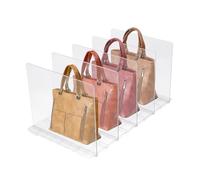 Yuhtech 5 Pcs Séparateurs d'étagères de Placard, Rangement de Sac à Main, Séparateurs de Garde-Robe Ajustables, Rangement de Sac à Main pour Chambre à Coucher, Cuisine, Garde-Robe