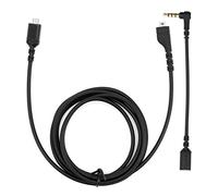 Yuhtech Câble Audio de Carte Son de Remplacement 1.5 M pour SteelSeries Arctis 3 Arctis 5 Arctis 7 Casque, avec 3.5 mm Câble Adaptateur 12 cm