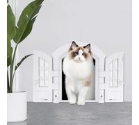 Yuhtech Chatière, Chatière D'intérieur, Chatière pour Porte Extérieure D'intérieur, 24x27cm, Convient pour Toute Porte, Facile à Monter Soi-Même