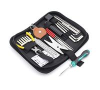 Yuhtech Kit de Réparation de Guitare, 26 Pcs Outils d'entretien de Guitare pour Guitare Ukulele Basse Mandoline Kit d'outils pour Réparation
