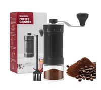 Yuhtech Moulin à café, moulin à café manuel, moulin à grains de café, 40 niveaux réglables avec brosse pour la maison, les voyages, le camping