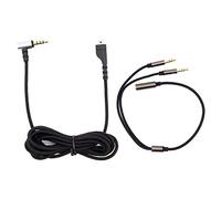 Yuhtech Rallonges de Câble de Remplacement 2M pour SteelSeries Arctis 3 5 7 Arctis Pro Casque, avec Adaptateur en Y de 30 cm