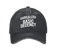 YUHUPMXAV aRadicalisé par la décence de Base Social-démocratie Sarcasme Sarcastique Casquettes de Baseball délavées Titres pour Hommes Casquettes