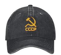 YUHUPMXAV CCCP Russie Union soviétique Casquette de Baseball brodée Moscou Dorée Soleil de Plein air Soleil y2k Chapeau de Camionneur Hommes Décontractés Protection Solaire Casquettes de Baseball