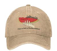 YUHUPMXAV Ce n’est Pas Un Accessoire en pastèque Casquettes de Baseball Parodie Magritte Casquettes pastèques Casquette Entraînements Vintage Ajustable Casquette de Soleil Ajustable