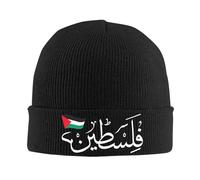 YUHUPMXAV Chapeaux de Coiffe Hippie Hippie en Maille de Calligraphie Arabe, Bonnets Hippies Hippies en Uniforme