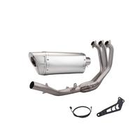YUIBFWQ Echappement for MT09 FZ09 XSR900 Full Motorcycle Exhaust System Slip on Titanium Alloy Front Tube Link Pipe Connect 51MM Muffler