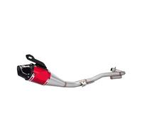 YUIBFWQ Echappement pour CRF230 CRF230f Moto Échappement Ensemble Complet Silencieux D'échappement Complet Tuyau D'échappement Tuyau D'échappement en Acier Inoxydable