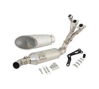 YUIBFWQ Echappement Silencieux D'échappement AV&Ant Complet en Maille pour MT09 FZ09 XSR 900 pour Tracer 9 GT 2022 2023