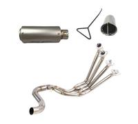 YUIBFWQ Echappement Silencieux D'échappement Complet pour CBR650R, CB650R, CB650F, CBR650F 14-21, Tuyau AV&Ant Modifié