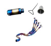 YUIBFWQ Echappement Silencieux D'échappement Complet pour CBR650R, CB650R, CB650F, CBR650F 14-21, Tuyau AV&Ant Modifié