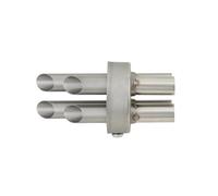 YUIBFWQ Echappement Silencieux D'échappement Universel 60,8 Mm, 2/3/4 Trous, Amovible, pour Moto, Réduit Le Bruit Et Améliore Le Son.