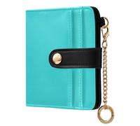 Yuiboo Aqua Portefeuille pliable en cuir PU de qualité supérieure avec emplacements pour cartes pour filles et femmes