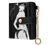 Yuiboo Portefeuille à deux volets pour femme, mini sac à main mignon