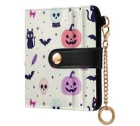 Yuiboo Portefeuille pliable en cuir pour femme, mini sac à main pratique