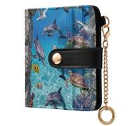 Yuiboo Portefeuille pliable pour femme, mini sac à main fantaisie