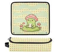 Yuiboo Sac de rangement pour bigoudis avec tapis résistant à la chaleur | Résistant à l'humidité, portable, fermeture éclair, avec boucle de suspension, voyage, maison, extérieur