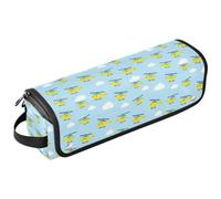 Yuiboo Sac de rangement pour outils de cheveux chauds avec tapis résistant | Résistant à la déchirure, portable, fermeture éclair, avec boucle de suspension, essentiels de voyage pour femme