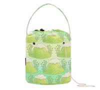Yuiboo Simple Safaris Sac de rangement pour crochet avec trous Sac de voyage pour crochet Outils Accessoires de fil