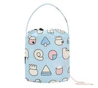 Yuiboo Simple Safaris Sac de voyage portable pour crochet et outils de tricot
