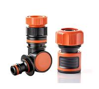 YUIHATF Adaptateur de Robinet Tuyau d'arrosage à Connexion Rapide orientable 360° en ABS, réducteur 1/2", raccord Rotatif Universel pour 3/8"(3/4")