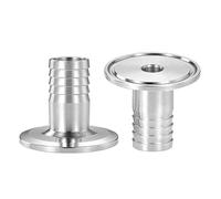 YUIHATF Lot de 2 raccords Rapides pour Tuyau en Acier Inoxydable 304, Embout barbelé pagode, Type à Collier pour tuyaux Brasserie et laiterie(Φ32)