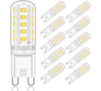 YUIIP Lot de 10 ampoules LED G9 - Blanc neutre 4000 K - Sans scintillement - Remplacement des ampoules halogènes - Culot AC 220-240 V (5 W - Intensité non variable)