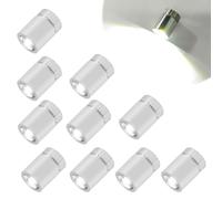 Yuio 10pcs Mini Lumières LED, Mini LED a Pile, Petite Lampe LED Maison de Poupée, Miniature Lampes Jouets Accessoires pour Décoration de Fête, Construction de Modèles Bricolage(Lumière Blanche)