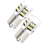 Yuio 2Pcs 1156 Ba15s P21w Led Ampoule 5W 12V-24V, Super Brillant Blanche 7500K, étanche Lampe pour Feux De Recul Feux De Brouillard ArrièRe, Bateau Camion Camping Car Feux de Jours