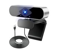 Yuio Webcam 1080P avec Microphone, Full HD Camera PC Grand Angle 90 ° 30fps, Web Cam USB Plug & Play pour Ordinateur Portable,Web Cam Linux Streaming Youtube Skype Appel Vidéo Zoom Vidéoconférence