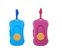 YUIP 2Pcs Boîte à mouchoirs humides, boîte à mouchoirs humides portable, boîte en tissu pratique pour les voyages, boîte à mouchoirs humides portable spécifique au voyage (bleu et rose rouge)