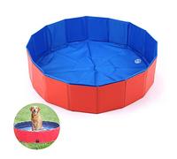 YUIP Piscine Pliable pour Chien Baignoire, Portable Bassin de Baignade pour Chat Chiot/Chien, Convient pour Une Utilisation Intérieure et Extérieure pour Animaux de Compagnie (60x20cm)