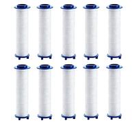 Yuiturt 10 Pcs 9.5x2 cm Filtre Anti-Calcaire pour Pommeau de Douche, Cartouches de Filtration Remplaçables,Système de Filtration Douchette Universel pour Éliminer Calcaire, Chlore et Impuretés