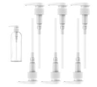 Yuiturt Best Body Nutrition Lot de 6 pompes doseuses pour 500 ml/1000 ml et réservoir fileté 28/410, pompe à sirop de rechange, réutilisable, embout de pompe (blanc, longueur du tube 210 mm)