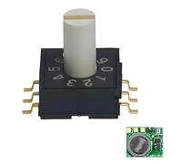 Yuiturt Commutateur RM3HAF-10- Interrupteur Encodeur Rotatif 10 Positions avec Poignée 3:3 - Commutateur à Cames pour Remplacement Lunii Ma Fabrique à Histoires