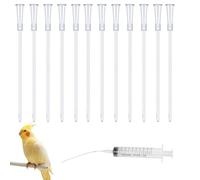 Yuiturt Lot de 13 seringues d'alimentation pour jeunes oiseaux, 20 ml, avec tuyau, accessoires pour pigeons, bébés, oiseaux, perroquets, pigeons, lait, eau, médicaments, aliment