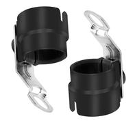 Yuiturt Lot de 2 supports de prise de remorque, 7 broches ou 13 broches, support rotatif AL-KO, universel, pour alimentation de remorque (noir)