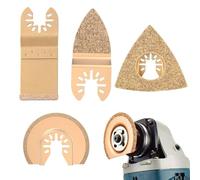 Yuiturt Lot de 4 lames de scie multi-outils pour enlever les joints de carrelage, lames de scie oscillantes, accessoires multi-outils pour Worx Bosch Stanley Fine Multimaster