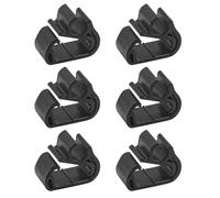 Yuiturt Lot de 6 Clips de Serrage pour Bras d'Essuie-Glace Avant, Colliers de Fixation Robustes Attache Balai avec Raccord Durite Tuyau Lave-Glace - Pièces de Rechange Universelles pour Entretien Auto