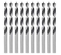 Yuiturt Meccion Forets à Bois Hélicoïdaux 4mm, Lot de 10 Mèches Professionnelles Brad Point pour Bois Doux/Dur/Plaqué, Forets Métaux Haute Performance pour Plastique MDF et Stratifié