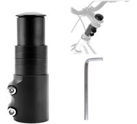 Yuiturt prolongateur Velo,VTT Rallonge de Guidon Alliage d'Aluminium 28.6mm ,Extenseur Réglable Hauteur Potence Vélo Fourche Riser Adapter pour Vélo Route BMX