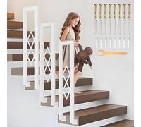 YUJEYHD Main Courante pour Escaliers Intérieurs, Rampe Escalier en Forme de U, Montage latéral Garde Corps Escalier en Métal pour Villas, Balcons, Couloirs, Nordique Moderne(Size:85cm,Color:Blanc)