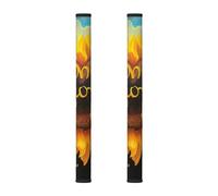 yujhopp Blessed to Be Called Nana Lot de 2 housses de protection lavables pour poignée de réfrigérateur, micro-ondes, lave-vaisselle, réfrigérateur Motif tournesol